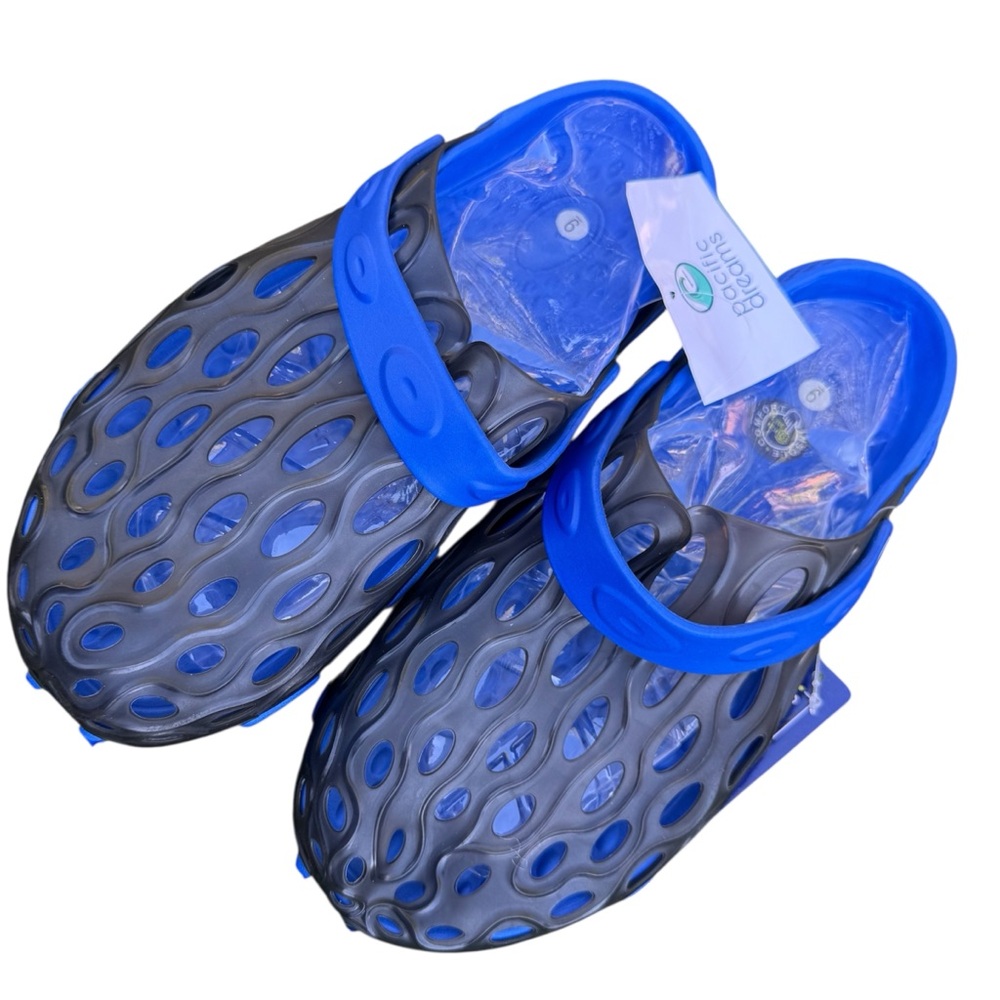 Pacific Dreams Men’s Comfortable Breathable Blue Black Insole Comfort Sandals